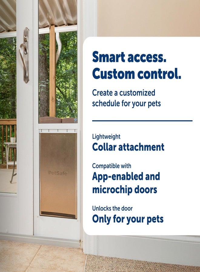 بيت سيف مفتاح باب الحيوانات الأليفة الذكي المتصل من PetSafe SmartDoor - يوفر وصولاً ذكياً وشخصياً لكلابك وقططك مع منع دخول الحيوانات الضالة والبرية - متوافق مع باب الحيوانات الأليفة الذكي المتصل من SmartDoor - كبير الحجم - Image 3
